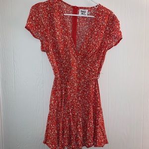 Princess Polly Icona Romper Red